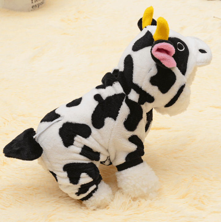 Cute Cow Costume Dog Hoodie