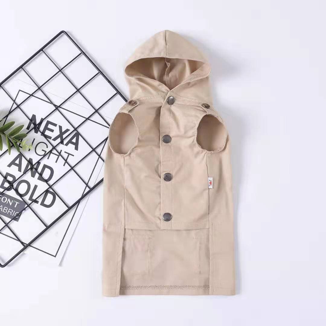 Letter Print Hooded Dog Coat