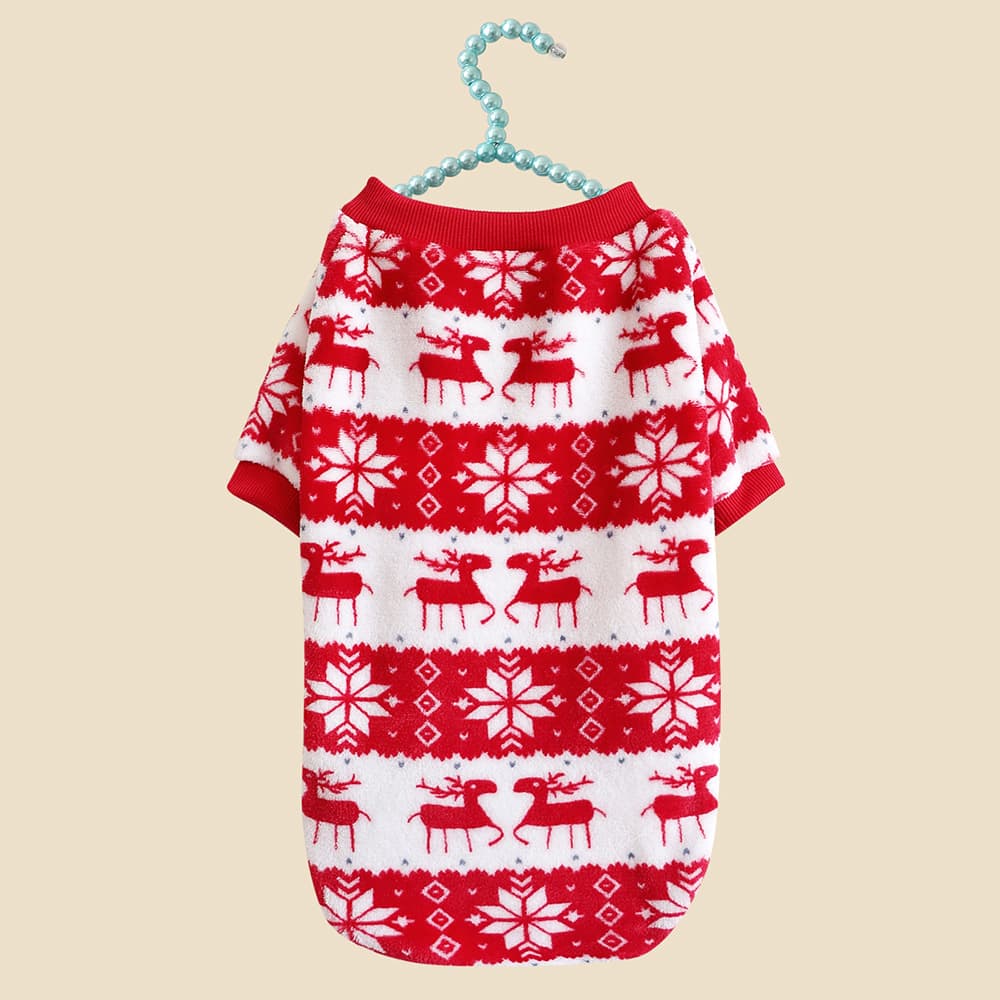 Warm Padded Christmas Dog Sweater
