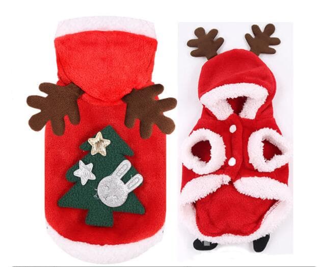 Christmas Santa Dog Costume