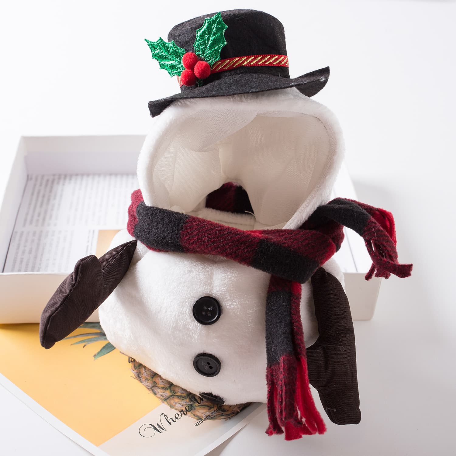 Christmas Funny Snowman Dog Costume