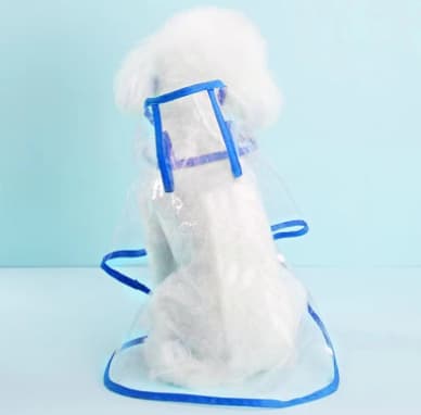 Transparent Waterproof Hooded Dog Raincoat
