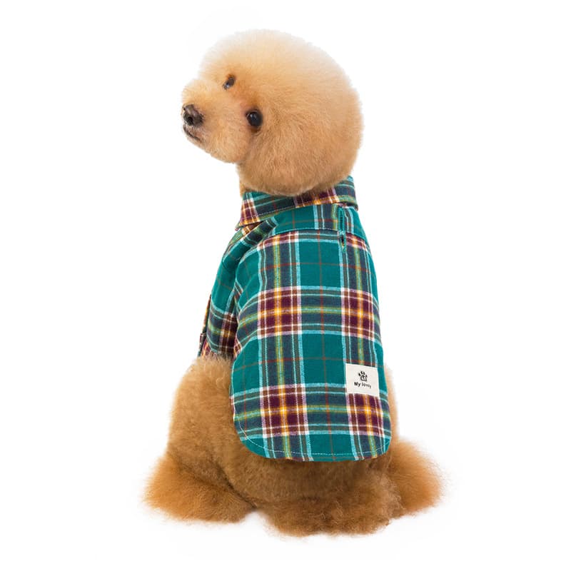 Leisure Plaid Dog Shirt