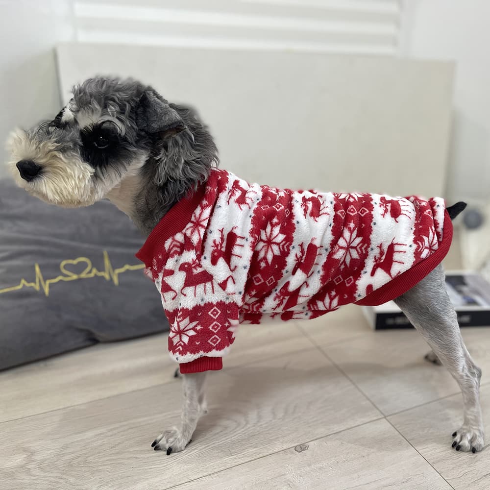 Warm Padded Christmas Dog Sweater