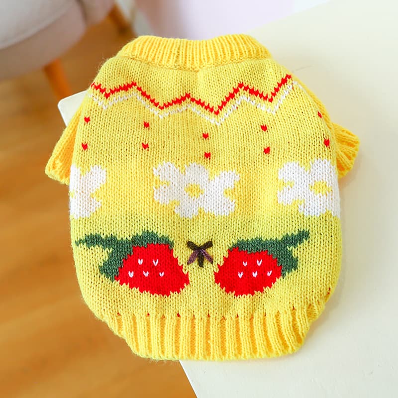 Bowknot Hollow Dog Sweater