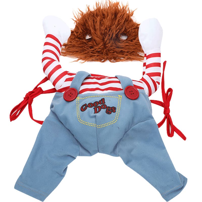 Funny Halloween Killer Dog Costume with Knife