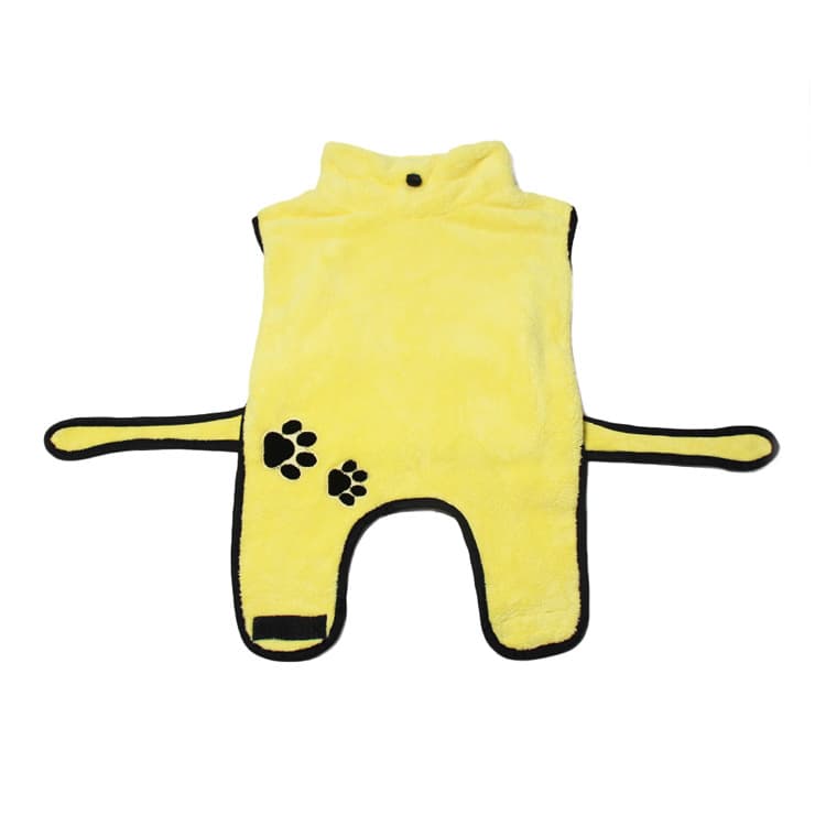 Absorbent Fleece Dog Bathrobe
