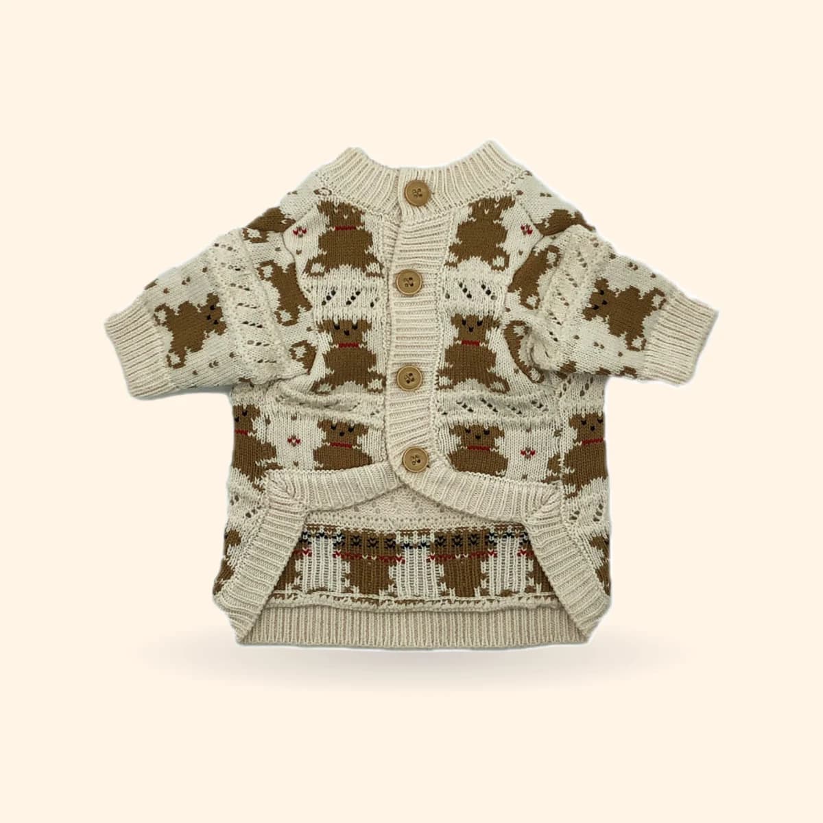 Cute Bear Knit Dog Sweater
