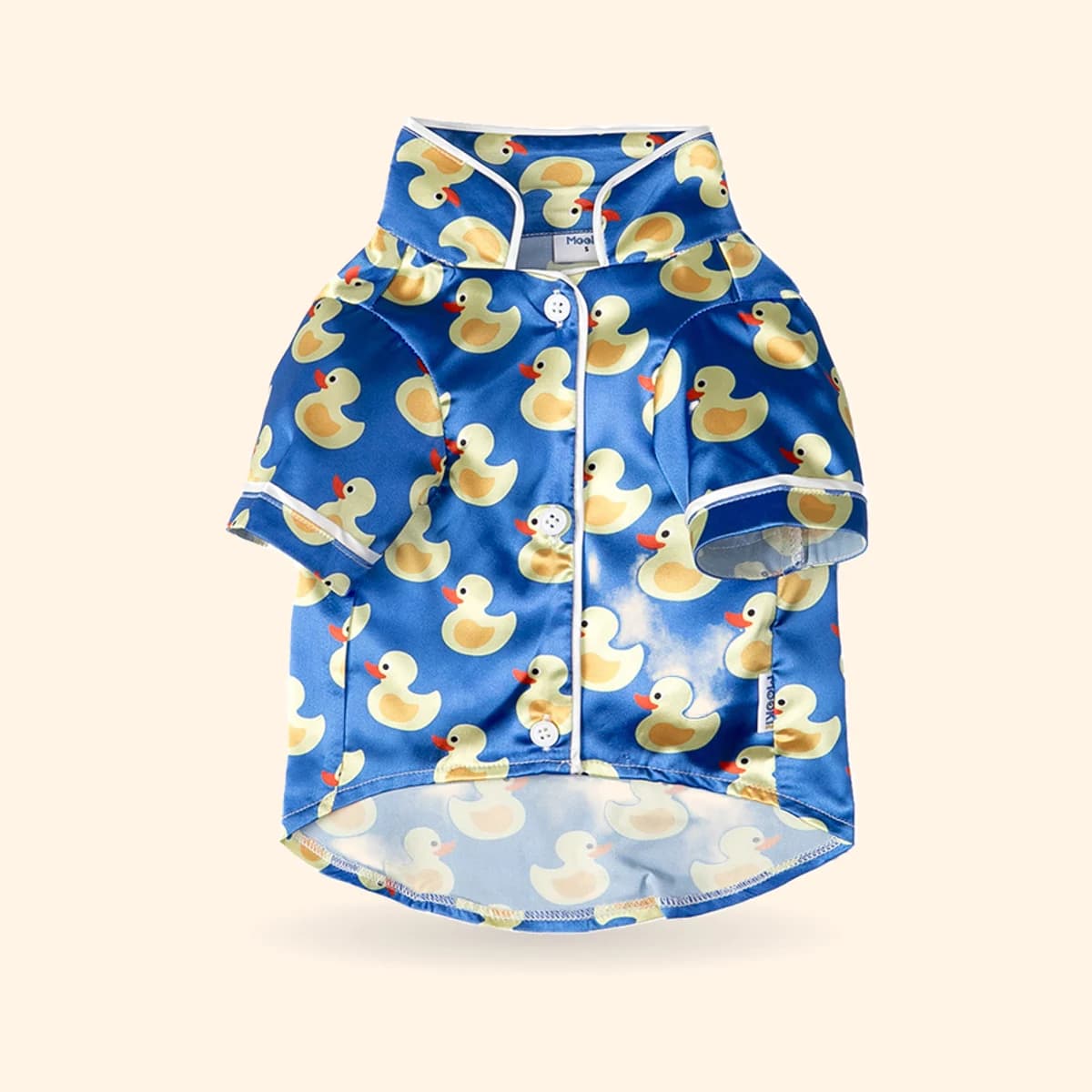 Blue Duck Print Dog Pajamas