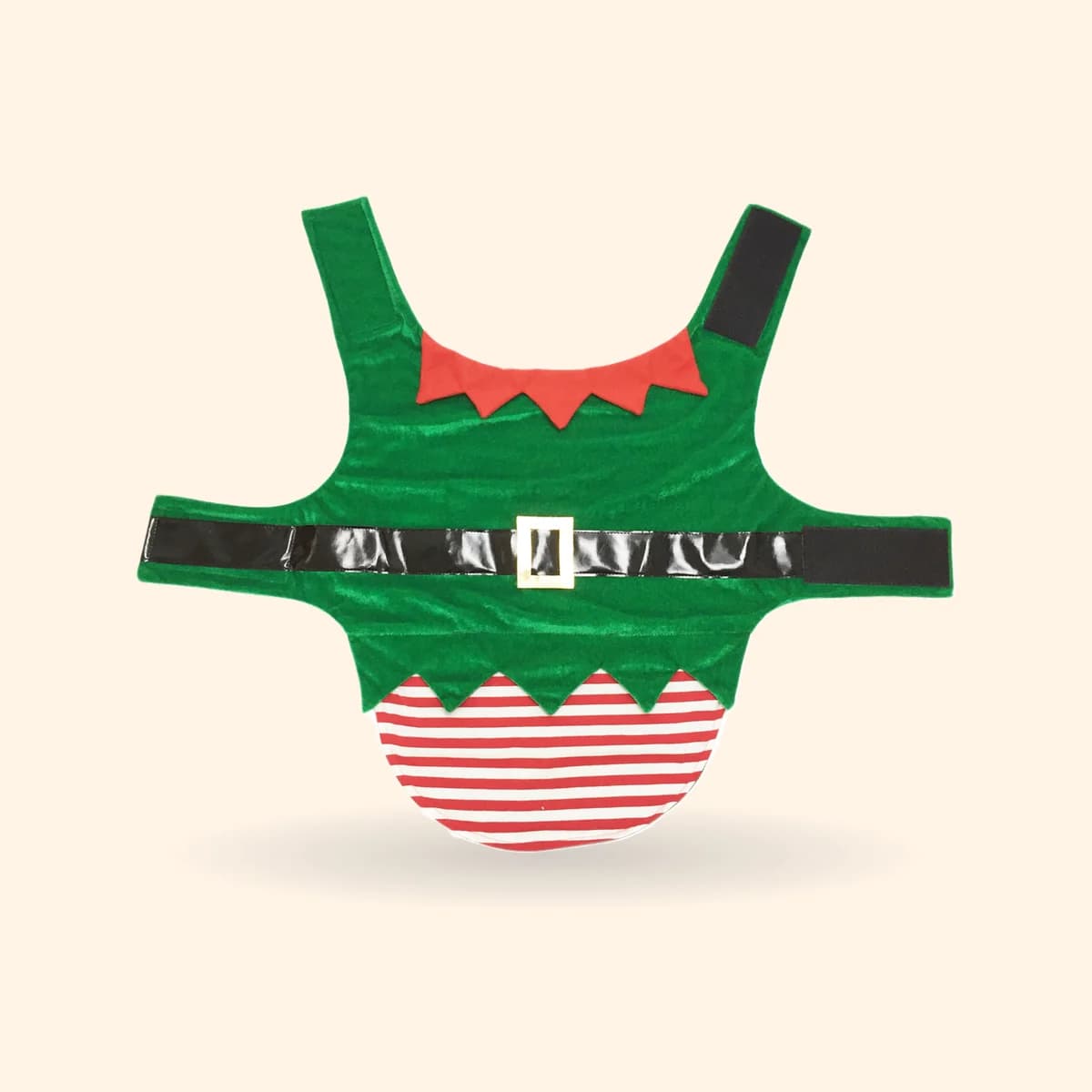 Green Elf Christmas Dog Costume