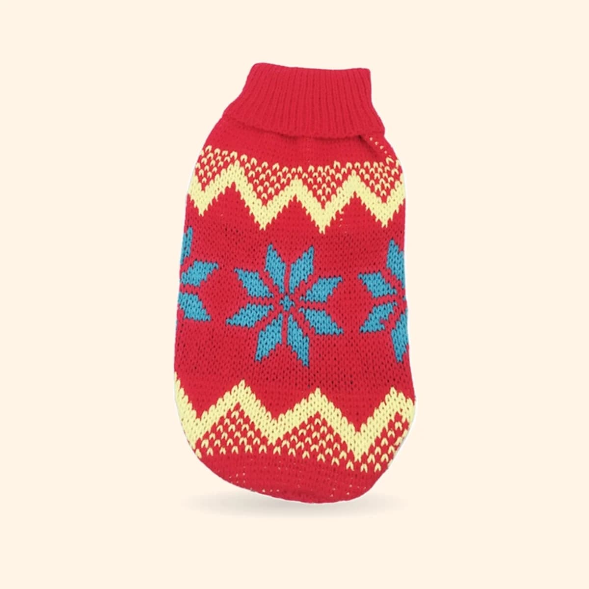 Christmas Maple Snowflake Dog Sweater