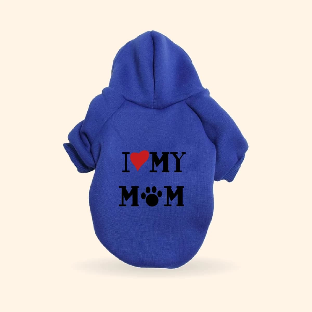I Love My Mom Dog Hoodie