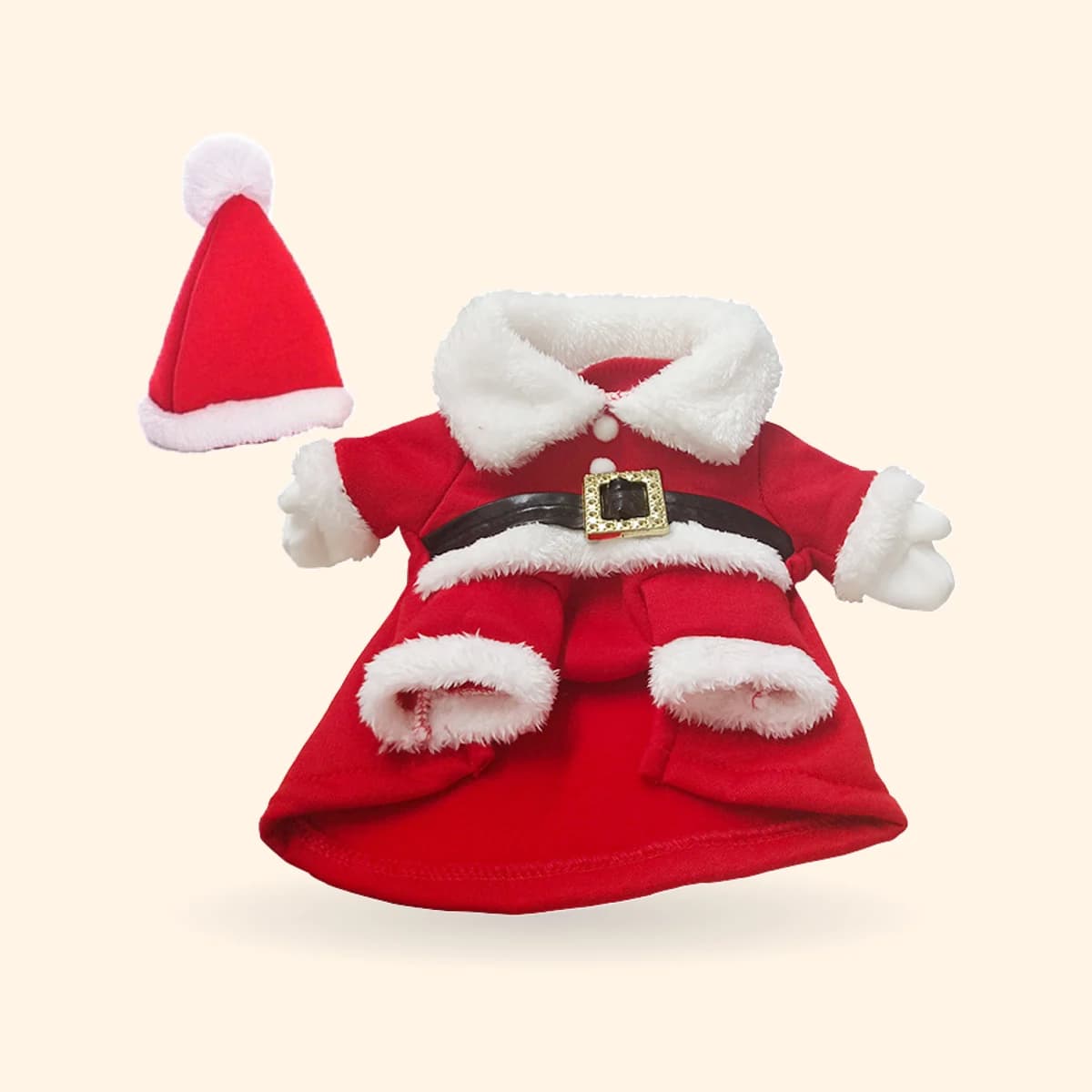 Santa Christmas Dog Costume with Hat