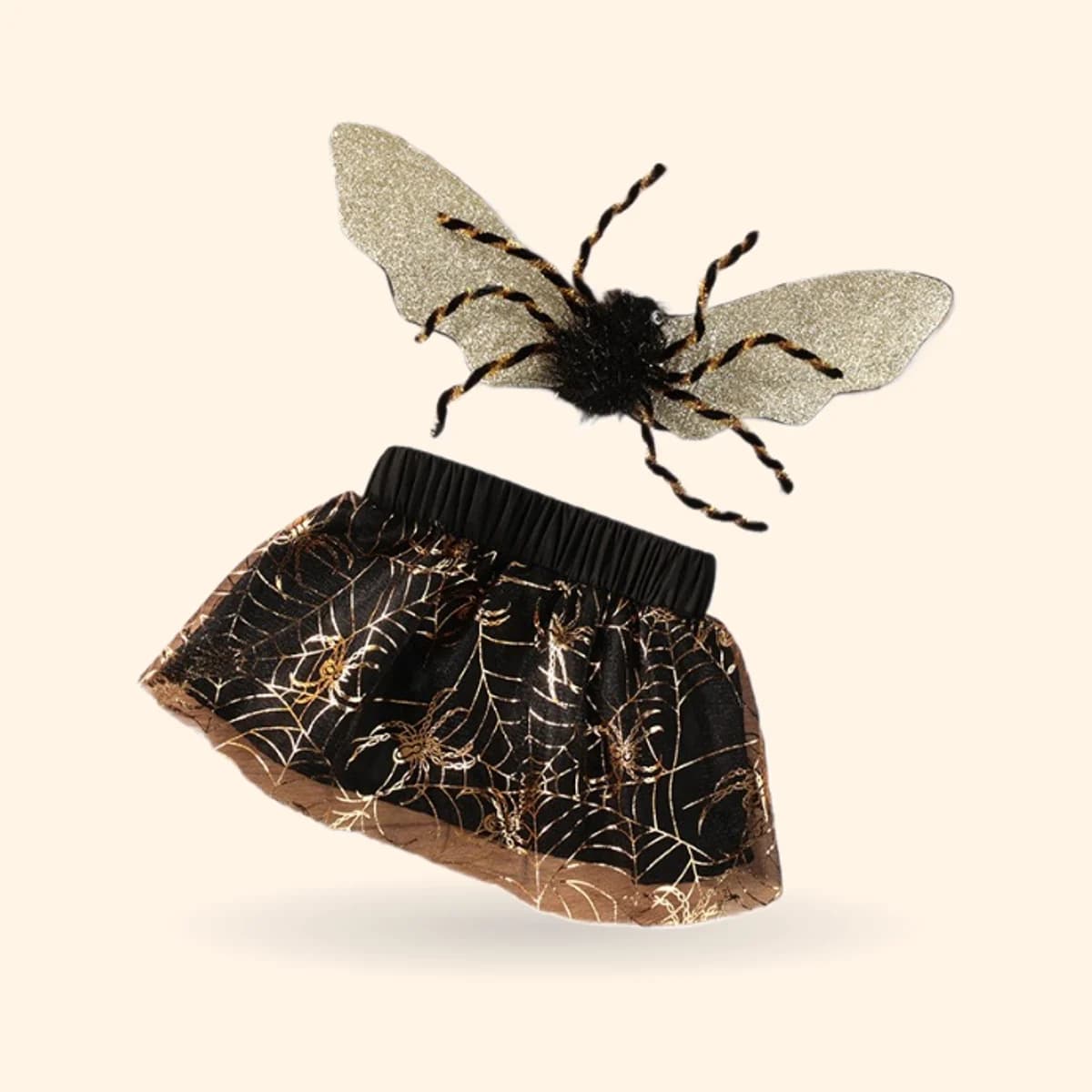 Halloween Spider Costume Dog Skirt