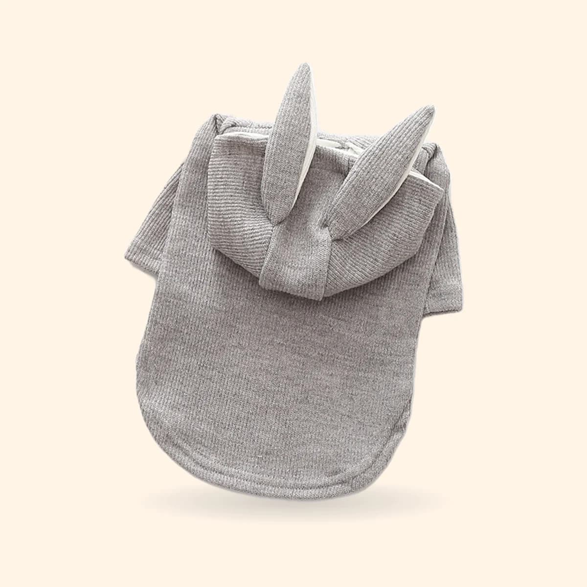 Bunny Ears Ribbed Dog Hoodie