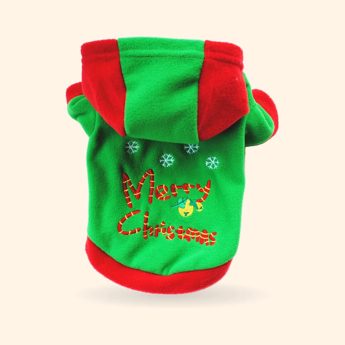Red Christmas Tree Dog Hoodie