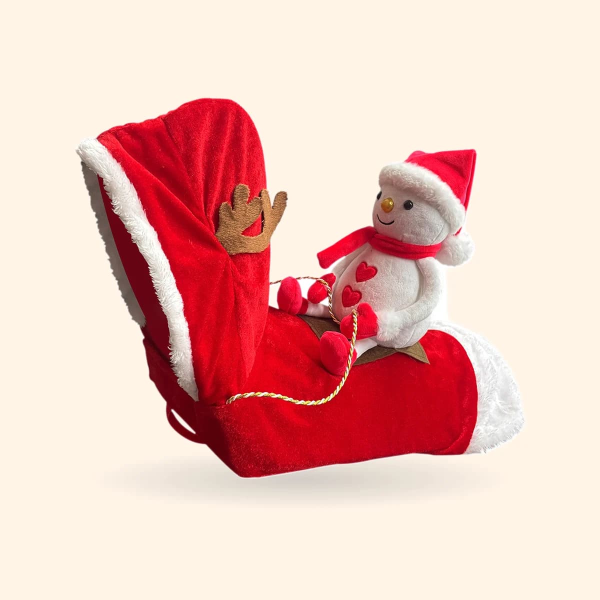 Christmas Santa Claus Riding Deer Dog Costume